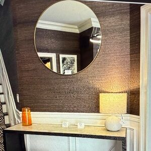 BREWSTER HOME FASHIONS WALLPAPER #ZH80071 - 1 ROLL Shandong Chocolate Grasscloth